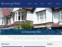 Tablet Screenshot of bennett-hall.co.uk